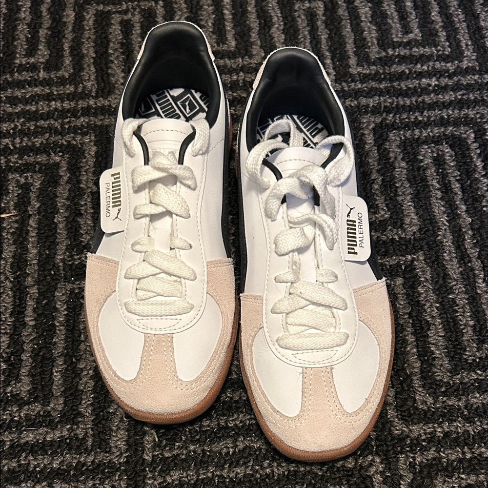 Puma women’s White and Beige Sneakers